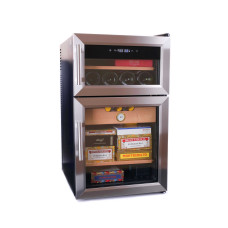 Электронный двухкамерный хьюмидор-холодильник Howard Miller на 400-600 сигар и 8 бутылок вина 810-069