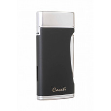 Зажигалка Caseti сигарная турбо двойное пламя черная CA583-1