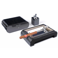 Подарочный набор аксессуаров для сигар Gentili SET SV10-Croco-Black