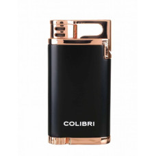 Зажигалка сигарная Colibri Belmont черная-розовое золото LI200C12
