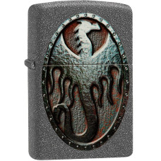 Зажигалка ZIPPO 49072 Metal Dragon Shield Design Iron Stone