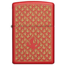 Зажигалка ZIPPO 49573 Flame Pattern Red Matte