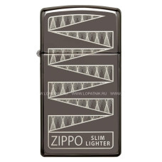 Зажигалка ZIPPO 49709 65th Anniversary ZIPPO Slim Collectible Black Ice