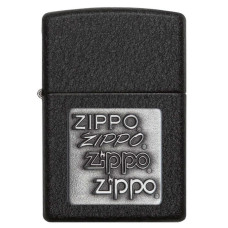 Зажигалка ZIPPO 363 Black Crackle Emblem