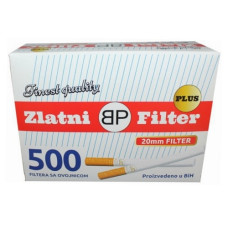 Гильзы для сигарет Zlatni Filter 20мм Finest Quality 500 шт.