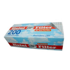 Гильзы для сигарет Zlatni Filter 20мм WHITE 200 шт