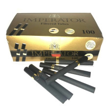 Гильзы для сигарет Imperator Black Gold CARBON Filter 20mm 100 штук