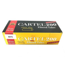 Гильзы для сигарет Cartel filter WHITE 25 mm  (200 шт.)