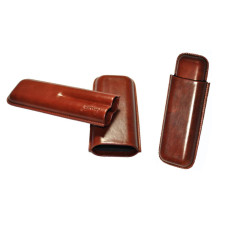 Футляр для 2 сигар - Angelo в подарочной коробке - арт. 812080 (коричневый)