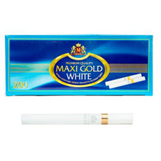 Гильзы для сигарет Maxi Gold White Premium 200 шт.