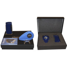 Подарочный набор Каттер и зажигалка Xikar 915 Executive Blue / Xi1 Blue