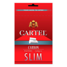 Сигаретные фильтры Cartel Slim Carbon 6 мм.