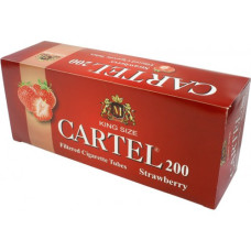 Гильзы для самокруток с фильтром Cartel Strawberry 15 мм (200 шт)