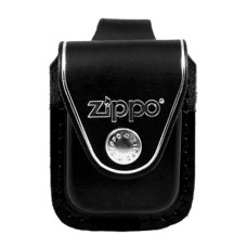 Чехол для зажигалки Zippo черный с петлей - LPLBK