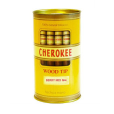 Сигариллы Cherokee Wood TIP Cherry №1 банка 25 шт.