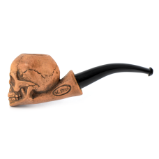 Трубка для табака глиняная Parol P50013 Skull 02 БЕЗ фильтра