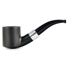 Трубка для табака WoodPipe Груша 006 Чёрная фильтр 9 мм