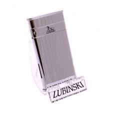 Зажигалка Lubinski "Сардиния" турбо, серебристая WA573-1