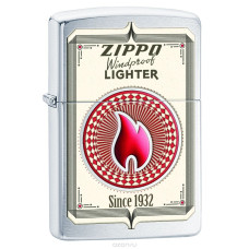Зажигалка Zippo 28831 Zippo Trading Gards Since 1932 Brashed Chrome